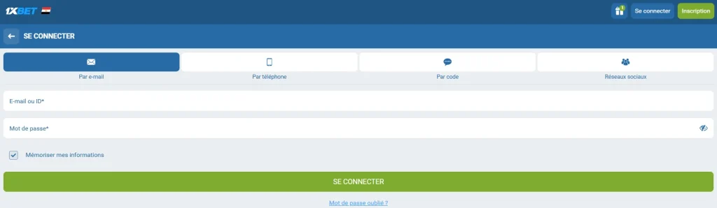 Par e-mail ou ID utilisateur